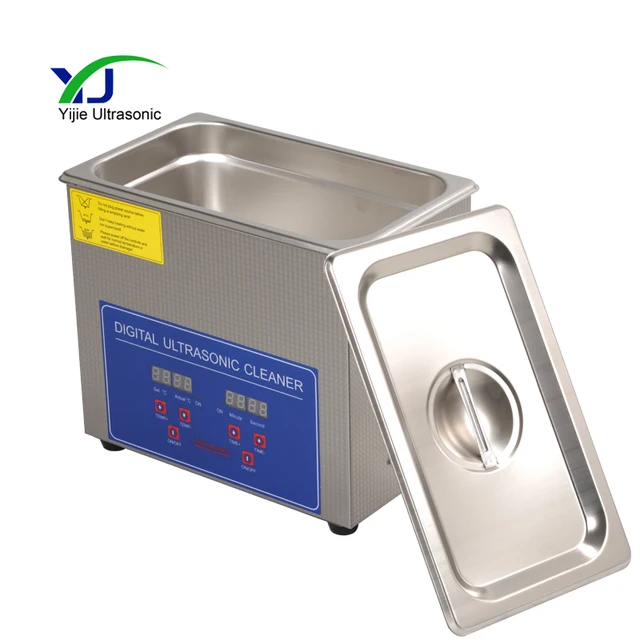 Easy Clean 3L Portable Tabletop Heated Ultrasonic Cleaner Machine for Small Work Pieces Hardware 3