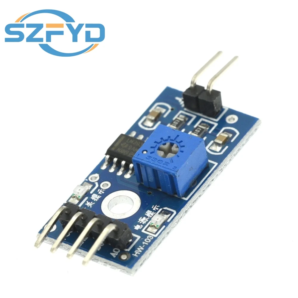 Modulo sensore di umidità del suolo Sensore di umidità di rilevamento igrometro per auto intelligente robot Arduino fai da te - immagine 5
