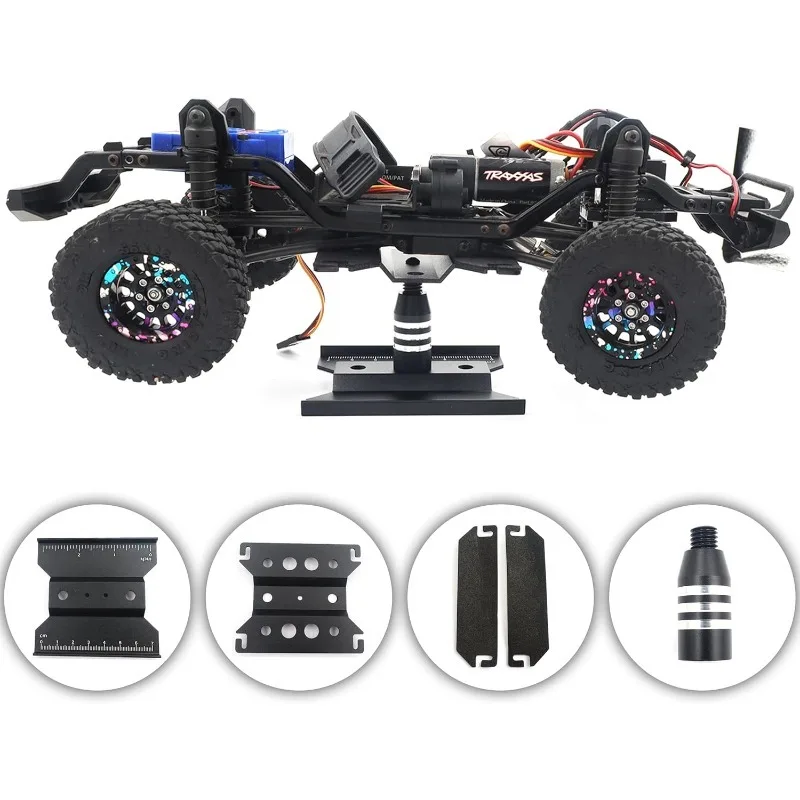 RC Car Workbench Maintenance Tool 360 ° Rotating Frame Suitable for 1/24 1/18 TRX4M SCX24 Fcx24 Scale Repair Display Stand