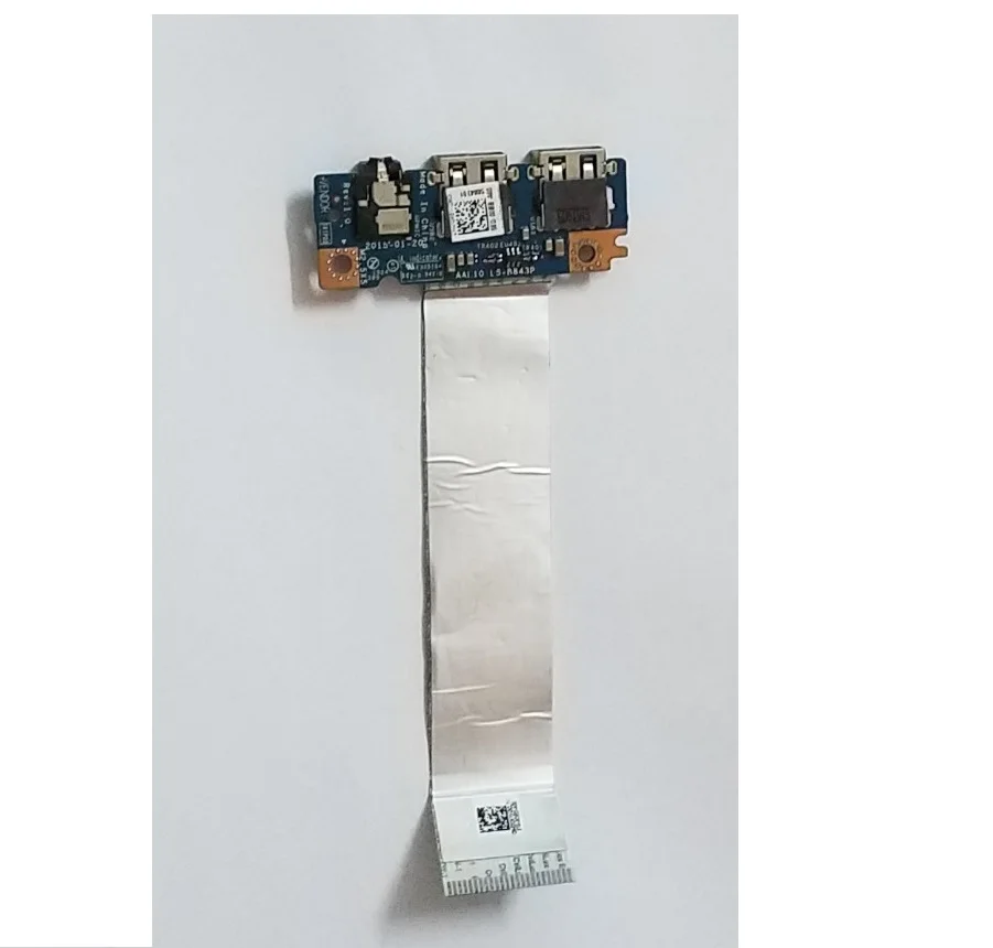 Nuova Scheda Usb Jack Con Cavo Fpc Ffc Per Dell Inspiron 15 5000 5555 5558 5758 Scheda Usb Audio 10 R81 Ls-B843P