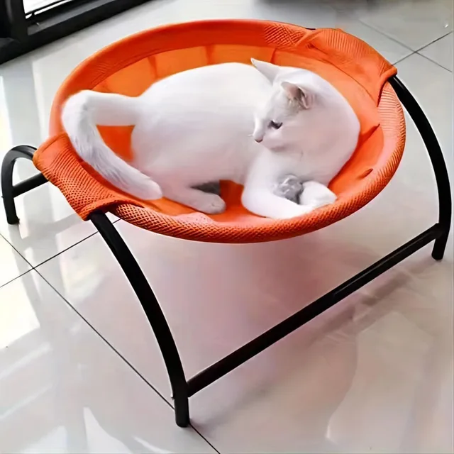 Cat Bed Stable Structure Detachable Excellent Breathability Easy Assembly Indoors Outdoors Free-Standing Sleeping Pet Hammock Cat Bed Stable Structure Detachable Excellent Breathability Easy Assembly Indoors Outdoors Free-Standing Sleeping Pet Hammock