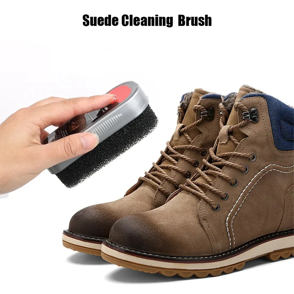 1Pc Wildleder Schuhbürste Kunststoff Schwamm Schuh Reinigung für Wildleder Stiefel Nubuk Samt Taschen Matt Leder Schuhe Pflege Reiniger Sneakers – Detail 5