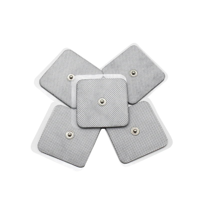 10Pcs 5*5cm Adhesive Gel Tens Electrode Pads Sticker For Electric Digital Therapy Massager Machine Therapeutic Muscle Stimulator