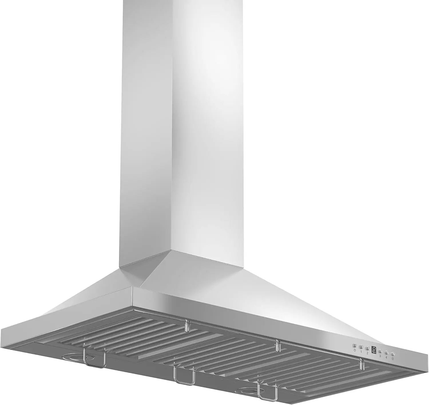 48 Range Hood 48 in Stainless Steel Ductwork Easily Connects To The Top of The Range Hood 4-Speed Fan Control