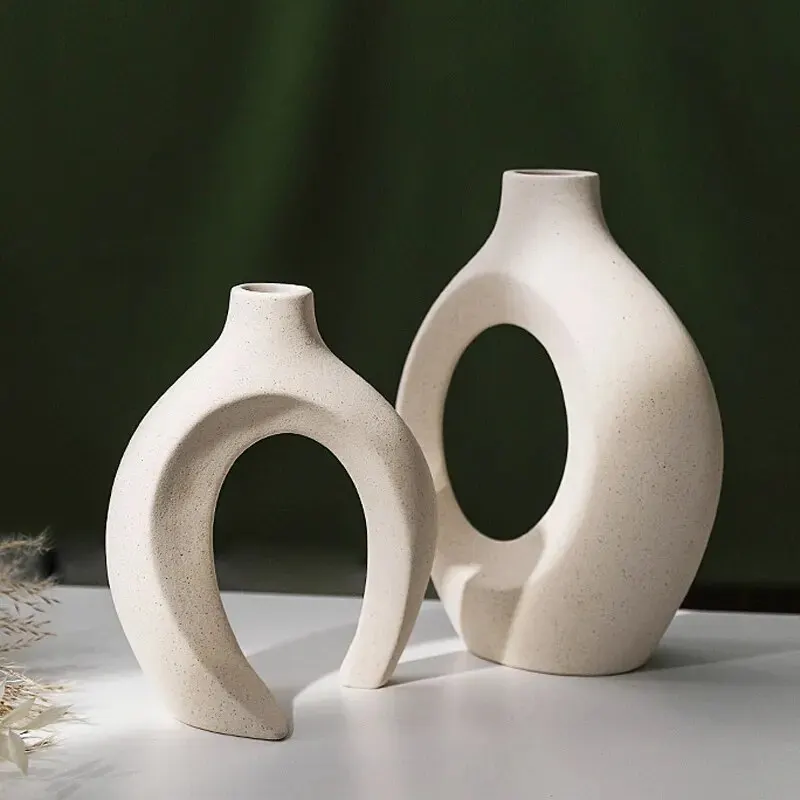 Nordic Ceramic Donut Vase 5
