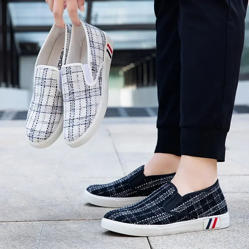 Spring and Autumn New Men's Shoes Linen Casual Shoes Men's Trend Men's Sports Wear Resistant Cloth Shoes 2