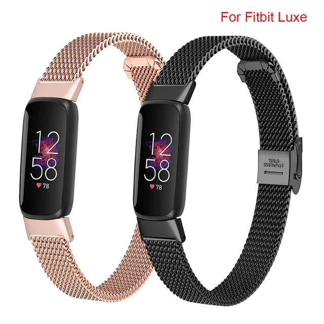 New Quality Mesh Band Loop For Fitbit Luxe Women Men Stainless Steel Watch  Bracelet Strap For Fitbit Luxe - AliExpress