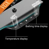 VGX Thermostatic Shower System Intelligent Digital Bathroom Shower Faucet Set Temperature Display Rainlfall Bathroom Shower Set 3
