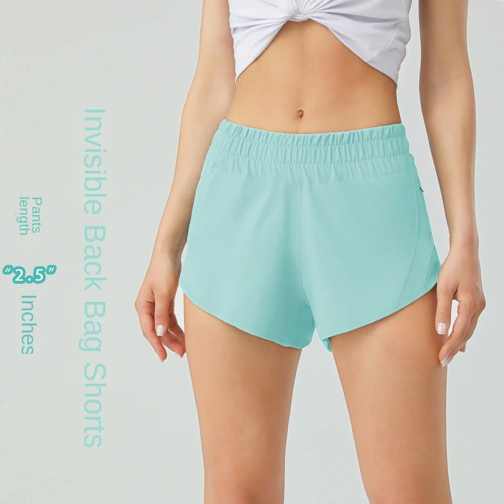 

Новинка лета 2,5 свободные и дышащие быстросохнущие спортивные шорты на шнуровке для женщин брюки для йоги и фитнеса Бесплатная доставка.