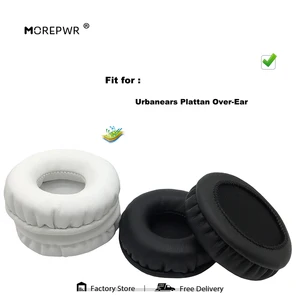 Morepwr New Upgrade Replacement Ear Pads for Urbanears Plattan Headset Parts Leather Cushion Velvet Earmuff Sleeve Cover