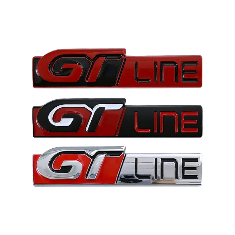 3D Metal Gt Line Logo Car Fender Trunk Badge Decalcomania Per Peugeot 5008 308 3008 108 208 508 2008 Gt Line Emblem Sticker Accessori