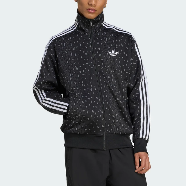 Veste de sport ample à imprimé léopard pour homme Adidas Genuine Clover JV7579 1