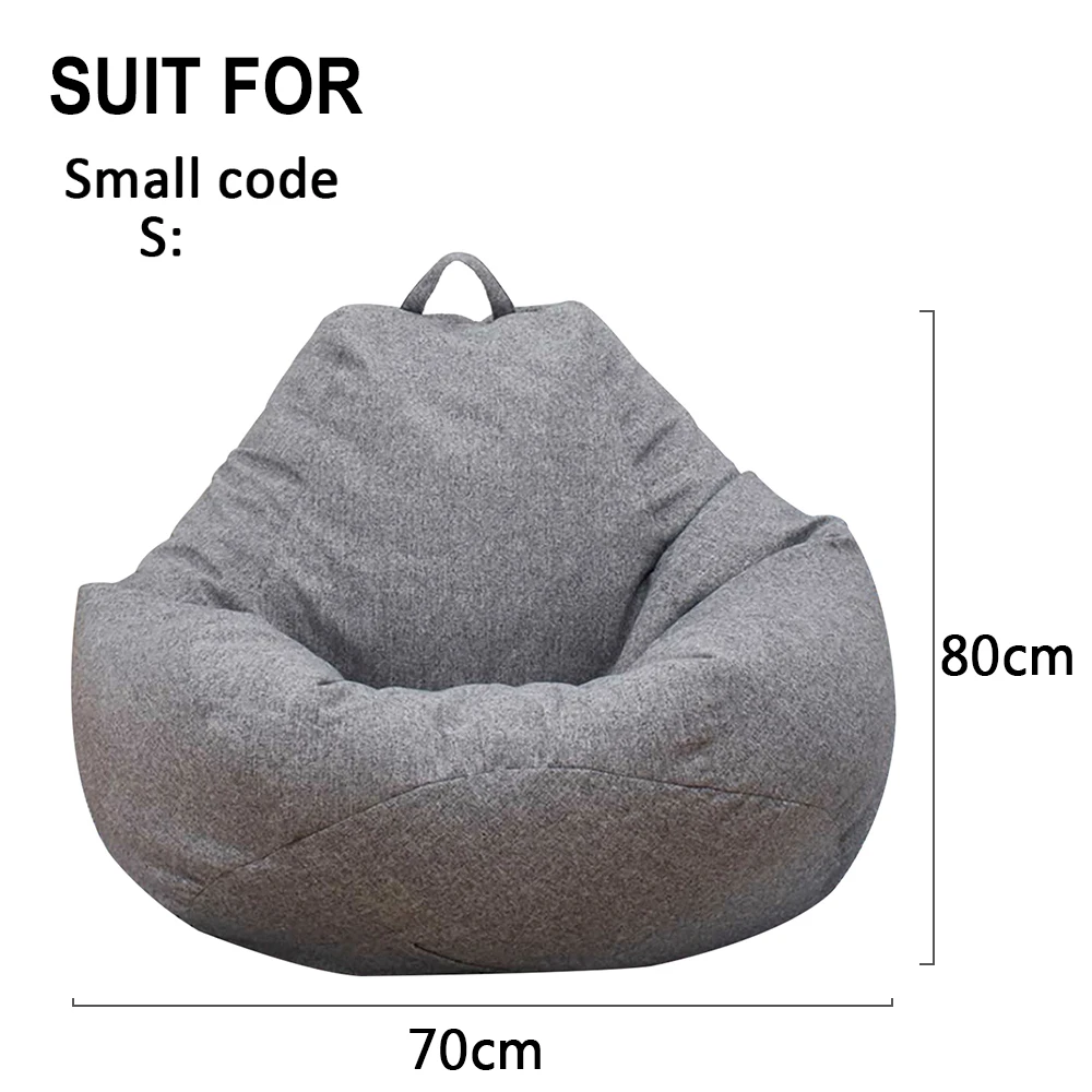 Comfortable Large Outdoor Bean Bag Sofa Cover - Living Room Pouf Couch Chair