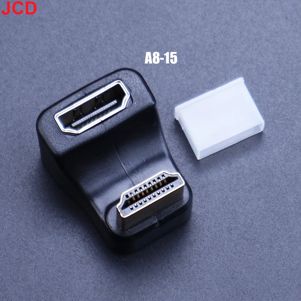 8K HD Right Angle HDMI-Compatible Adapter - Male to Female Converter