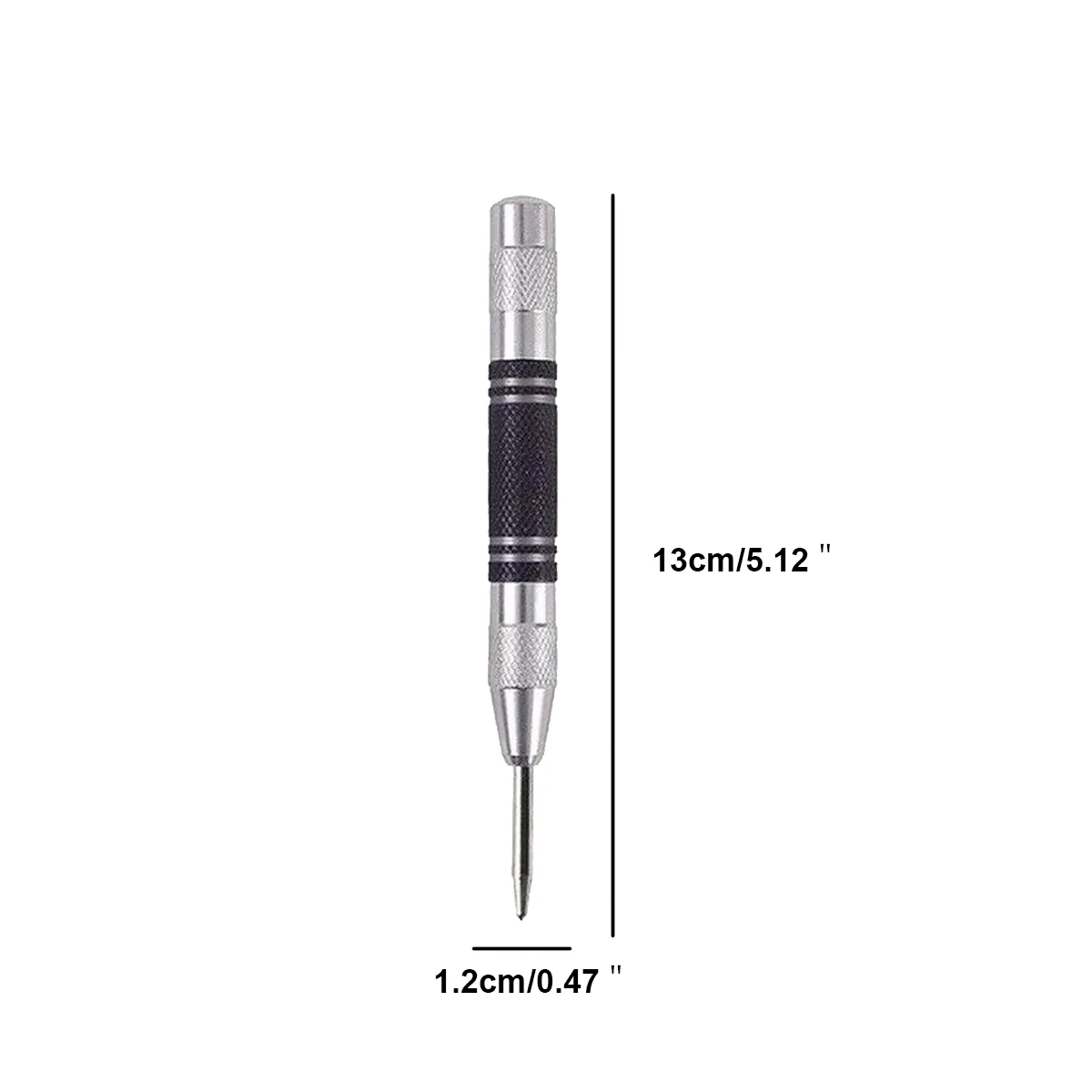 Auto Center Puncher Hole Marker Wood Metal Steel Spring Load Kerner Drill Locator Heavy Duty Punch Carpentry Hand Tool 1 PCS