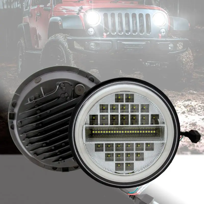 

7-дюймовые фары Wrangler 500 Вт, семь рядов, модели детской чашки, противоударный прожектор, лампочка/Рабочая панель