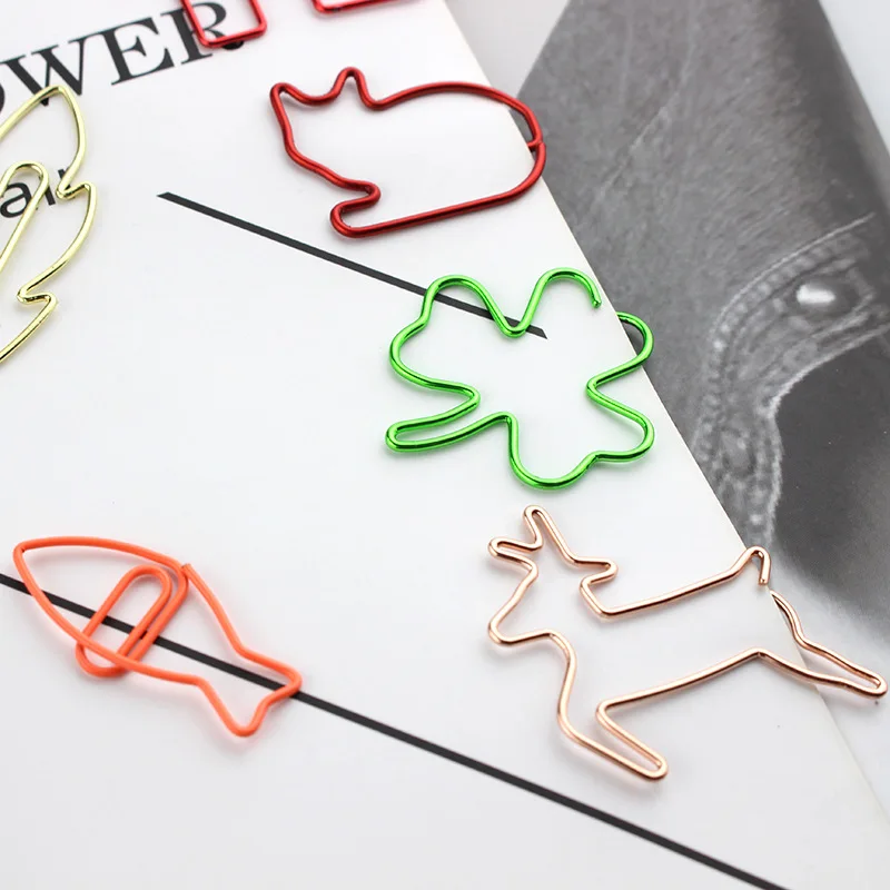 Paper Clips 30 PCS Kawaii Bookmark Stationery Scrapbook gadget School supplies Office cute desk orgainzer accessories