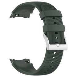 Silicone Replacement Strap for Smart Watch - No Gap Design, High-Quality Wristband Bracelet Accessories (Dark green)