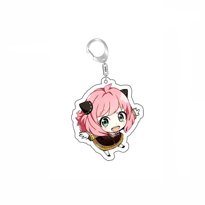 Anime SpyxFamily Anya Loid Yor Forger Cartoon Acrylic Keychain Pendant Keyring Bag Tag Anime Collections for Costumes anime keychain game keychain mini sword keychain anime keychain pendant