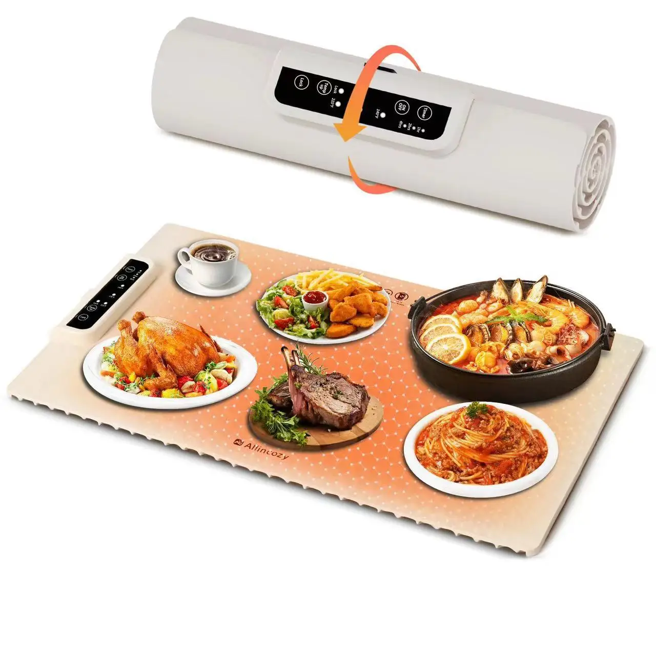 Foldable Multi-functional Electric Beverage Warmer Pad Hot Plate for Flexible Heat Board Food Warmer Coffee