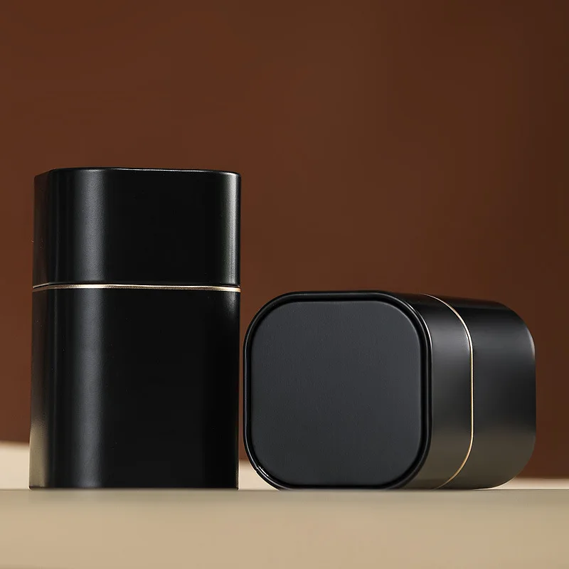 Metal Box Stainless Steel Tea Can Mini Travel Portable Container Jar Sugar Coffee Caddy Organizer Tea Sealed Box Kitchen Storage tea tin box tea canister