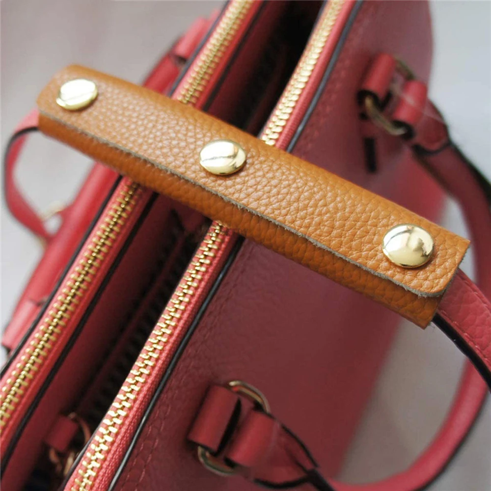 1Pcs Bag Shoulder Strap Stroller Anti-stroke Leather Cover Luggage Handle Wrap Bag Handle Protective Luggage Suitcase Grip