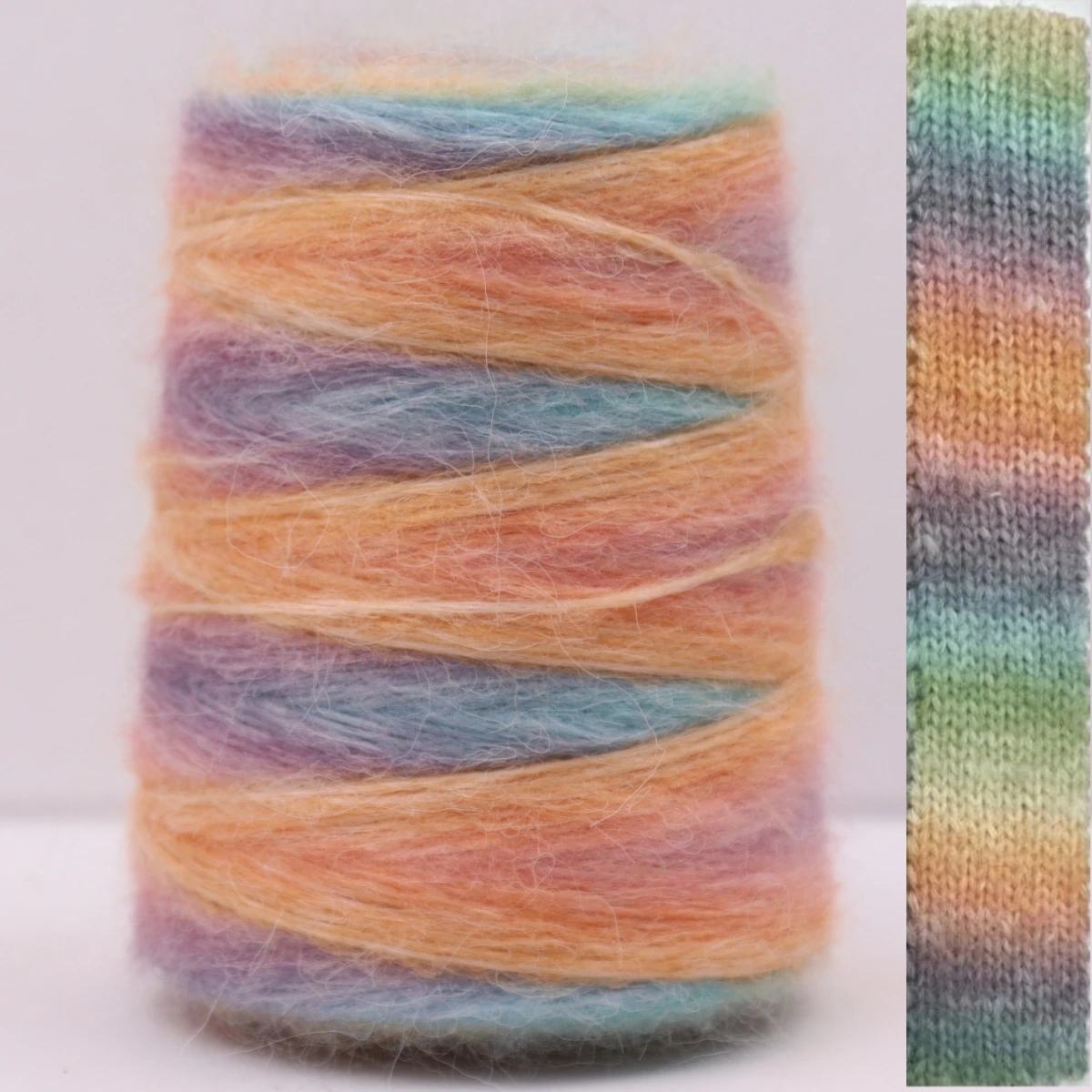 100 g 64 Colour Rainbow Angola Amorous Mohair Wool Yarn Plush Fine Wool Crochet Hand Knitting yarn DIY FOR sweater blanket 3