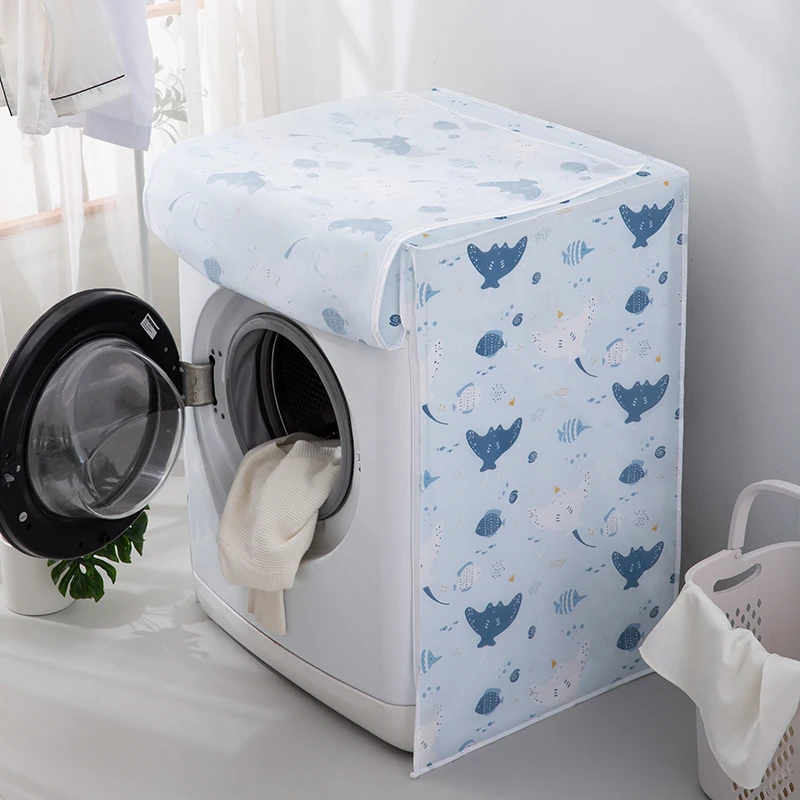 Washing Machine Cover Dust Cover Transparent Waterproof For Washing Machine
