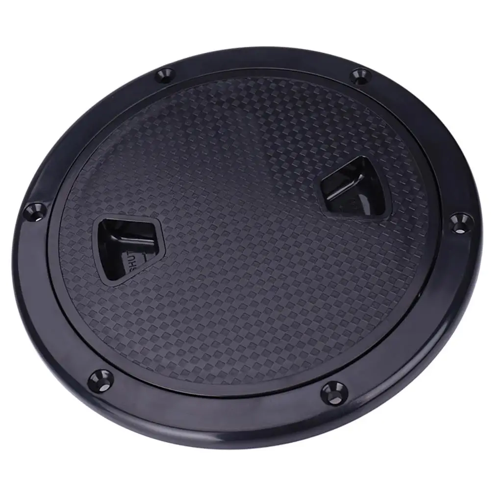 

4" Marine Sails Screw Out Deck Inspection Access Boat RV Black