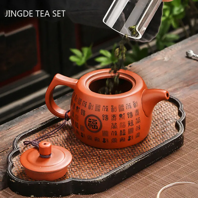 Master Handmade Yixing Purple Clay Tea Pot Tradition Dahongpao Filter Beauty Kettle Chinese Zisha Tea Set Household Drinkware
