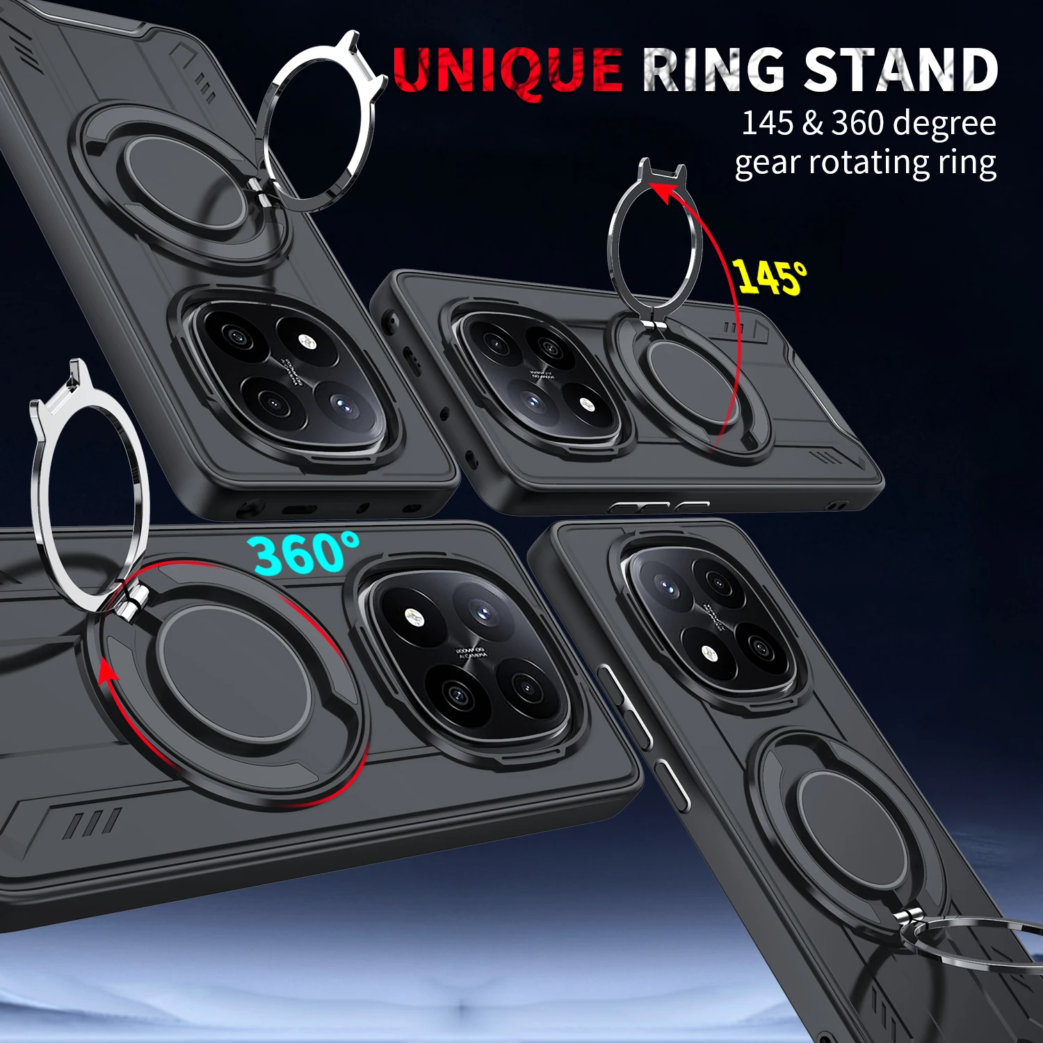 Premium 360° Magnetic Car Holder Phone Case with Stand