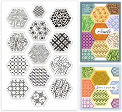 Honeycomb Frame Clear Stamps for DIY Card Making and Crafting (BTG05 - 10869)
