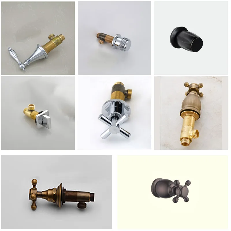 Chrome brass shower valve square style single handle single cold shower faucet control valve BAKALA