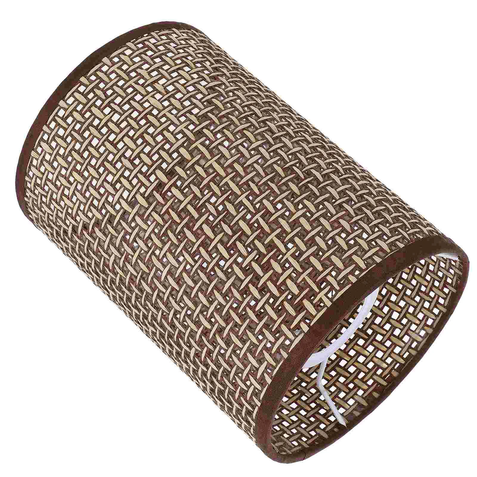 

Rattan Lamp Shade For Table Lamp E14/E27 Base Replacement Lamp Shade Cover