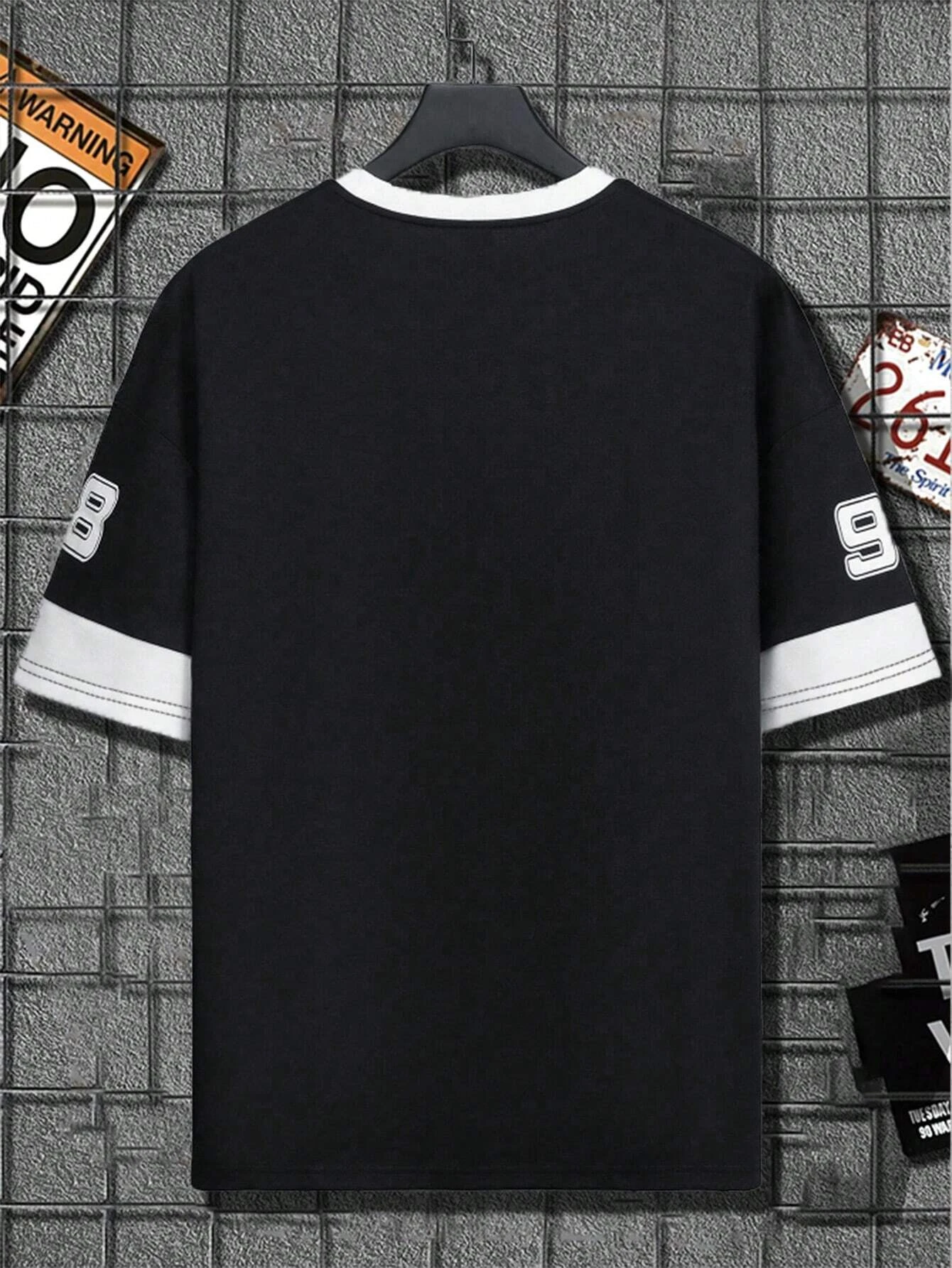 Summer Men's Racing Motorcycle Suit T-shirt Round Neck Loose Quick Drying Short Sleeved Chicago No.23 Printed Top Tee