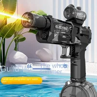 Automatic Water Absorbing Large Capacity Water Gun Summer Electric Water Gun Long Rang Pulse Watergun Outdoor Toy With Light 1