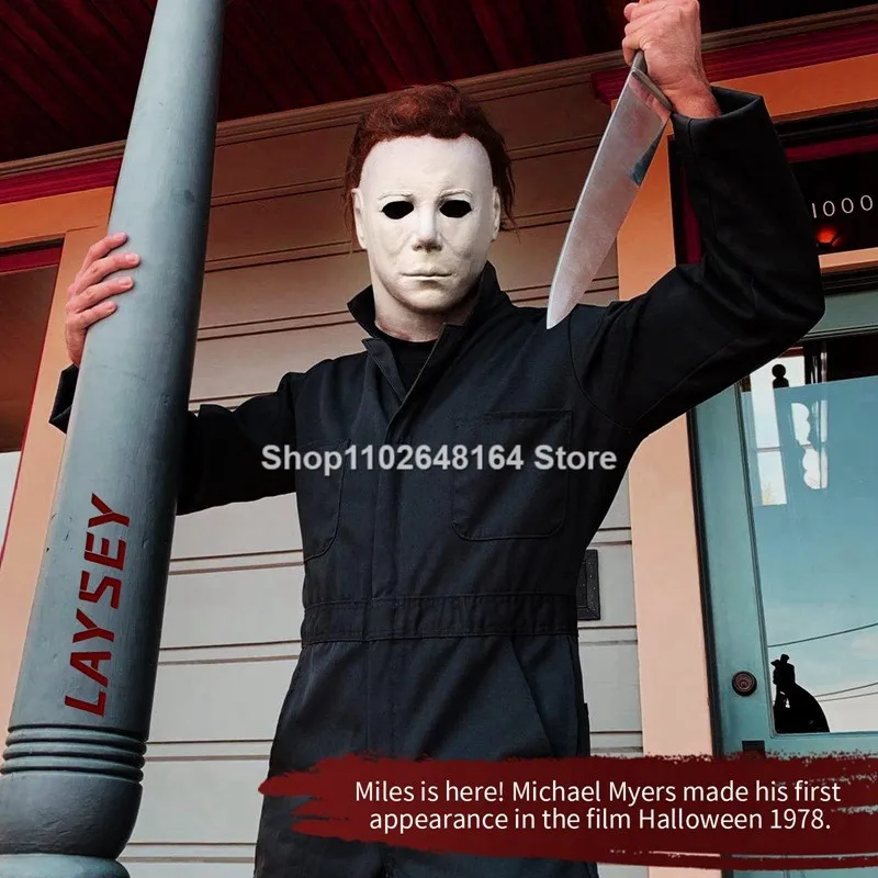 Halloween Michael Miles Killer Mask Cosplay Horror Bloody Latex Masks Helmet Carnival Masquerade Party Costume Props