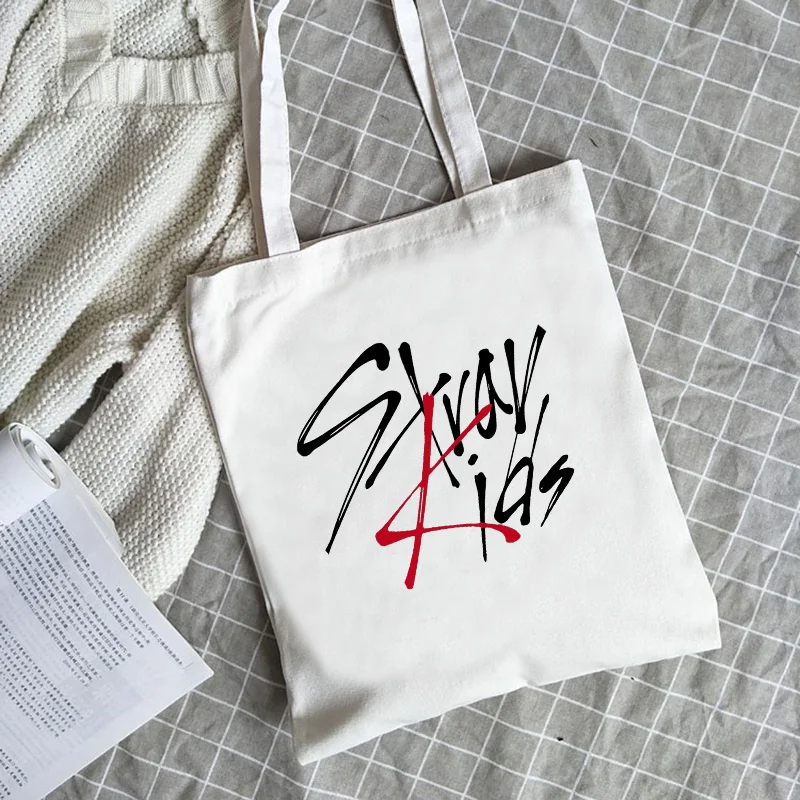 Korean Kpop Stray graphics Handbag Punk Casual Street Shoulder Bag hip hop Gothic Anime Shopping Bag y2k 2000s Travel Women Bag 3