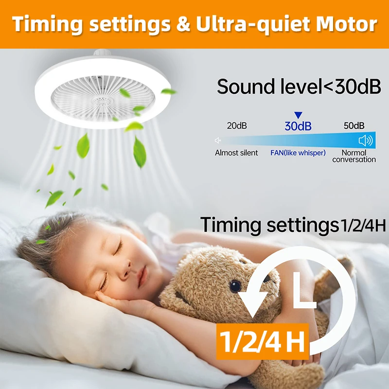 Ceiling Fan Led Ceiling Fan Lights Led Fan Light Ceiling Fan with Light LED Remote Control Ceiling Lamp E27 Dimming Chandelier AC86-265V Home Lighting Aromatherapy Fan
