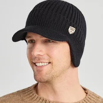 Winter Knitted Hat With Ear Protection