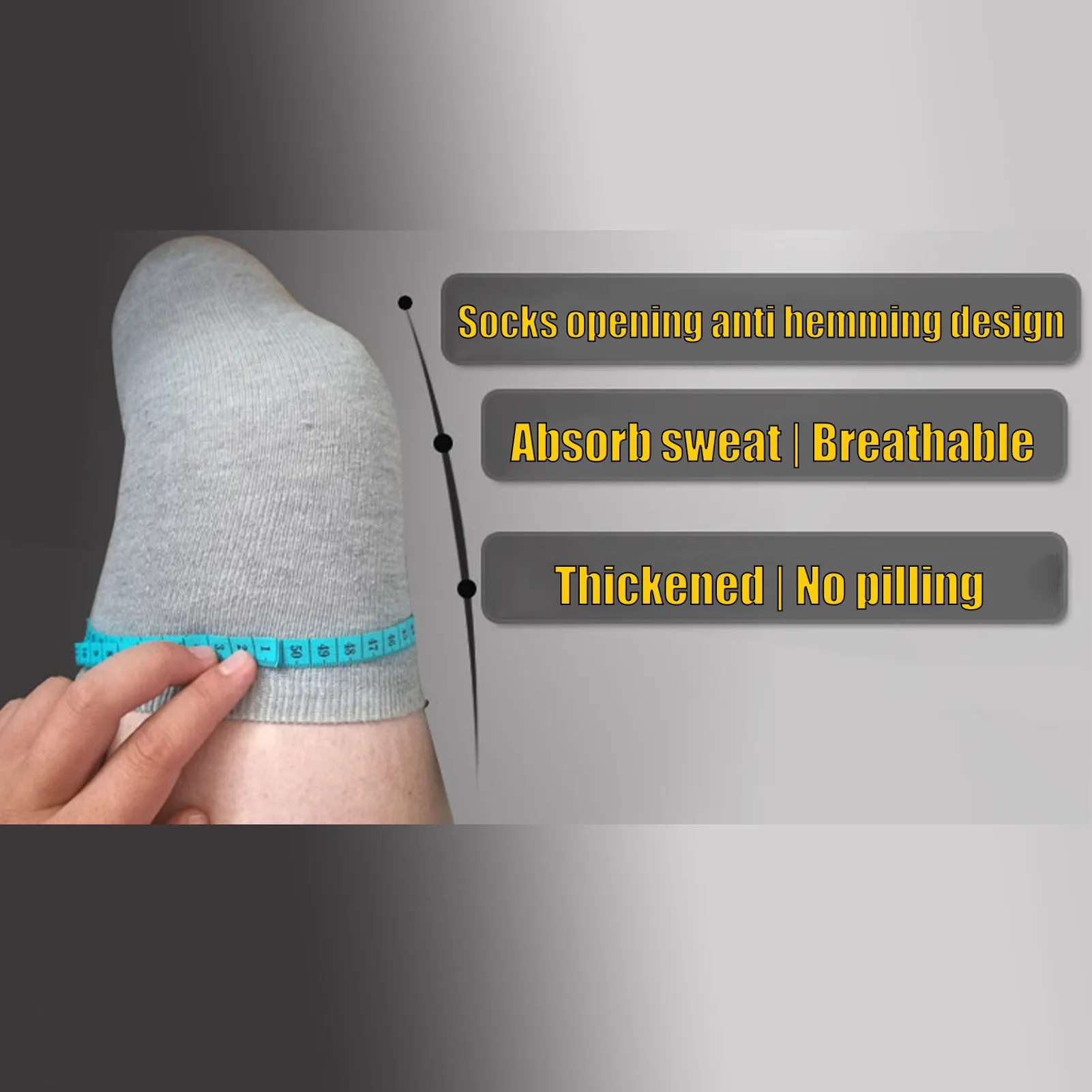 5pcs Prosthetic Socks High Elasticity Excellent Cotton Fabric Breathable Wear Resistant Anti Hemming Design Stump Protection for