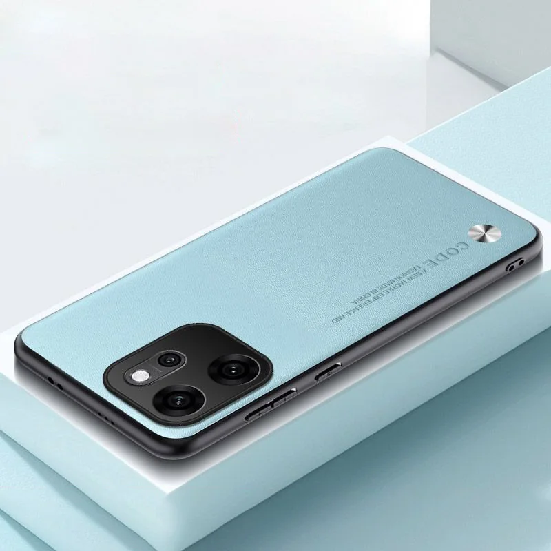 Premium PU Leather Silicone Phone Case - Full Protection Back Cover