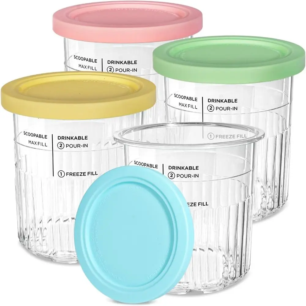 Replacement Ice Cream Containers for NC501 NC500 Series 11-in-1 Creamer Ice Cream Maker Machin Leak Proof Kitchen Gadgets 5
