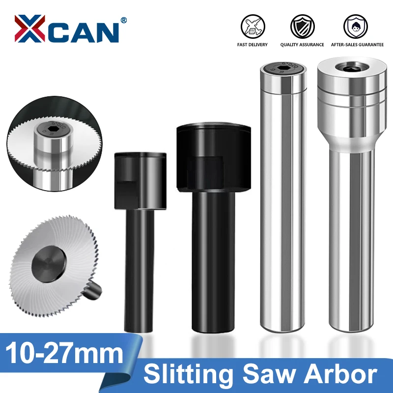 XCAN Saw Blade Arbor 10/13/16/22/25.4/27mm Front Rear Lock Slitting Saw Blade Holder CNC