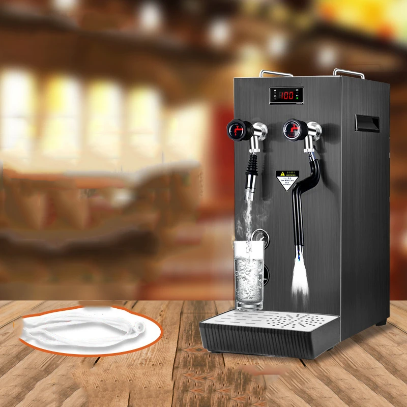 

8L Steam Boiling Water Machine Milk Bubble Machine Fully Automatic Stainless Steel Boiled Water Heating Machine Milk Tea Shop
