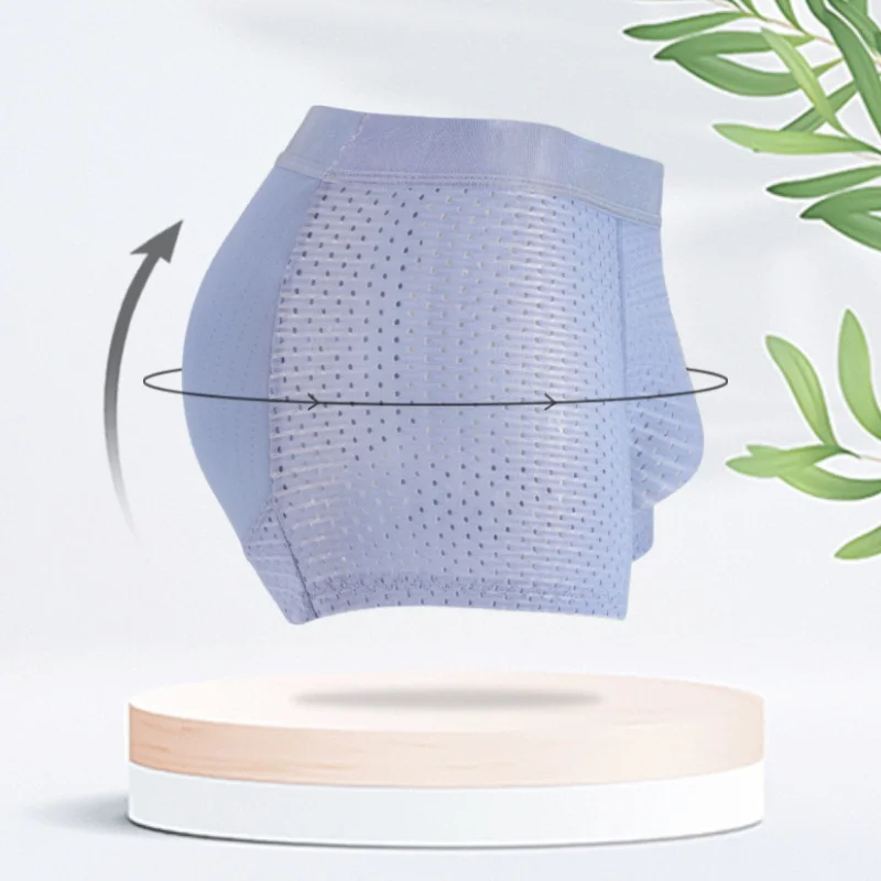 Men Underwear Thickened Sponge Pad for Buttocks Filling Underwear Nylon Woven Waist  Buttocks Lifting and Shaping