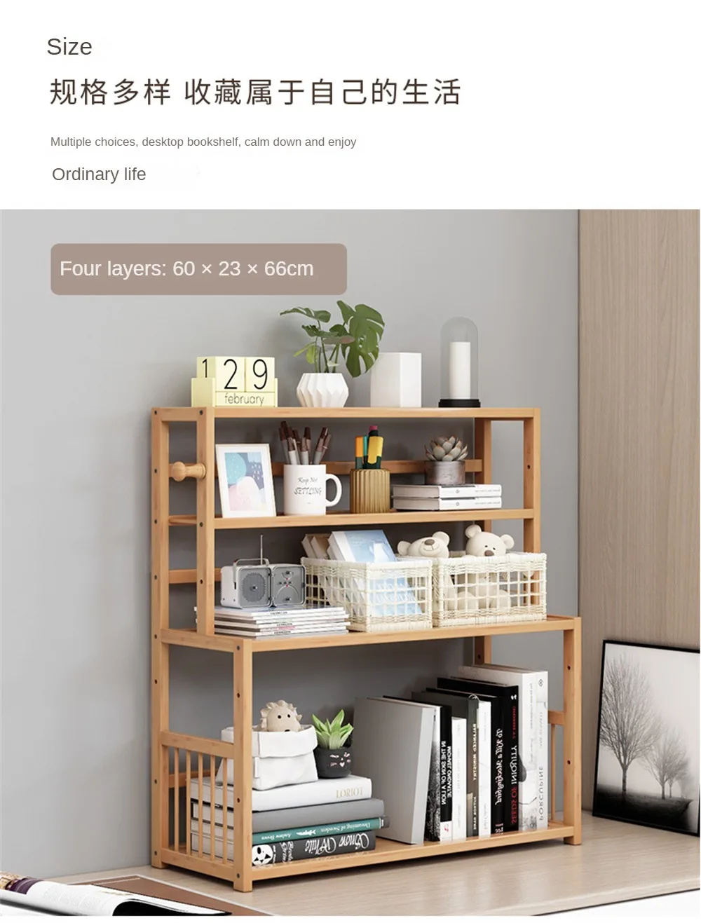 Storage Holders Rack Desk Student Bookshelf Simple Desktop Children Shelving Home Office Simple Small Bookcase Dormitory Storage