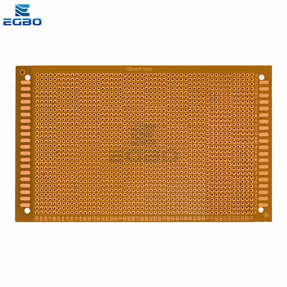 1PCS 9x15 9*15cm 단일 측면 프로토타입 PCB 범용 보드 실험용 베이클라이트 구리판 회로 보드 노란색