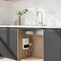 HOKitchen-Chauffe-eau électrique mural, chauffage instantané, affichage de la température LCD, télécommande, 110V, 220V 3
