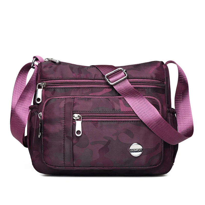 New 2021 Oxford cloth women's bag multi-layer single shoulder anti-theft Messenger Bag Backpack canvas large capacity mother's